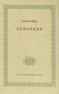 Cover: Gedanken - Peter Lang Verlag