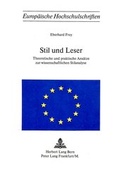 Cover: Stil und Leser - Peter Lang Verlag