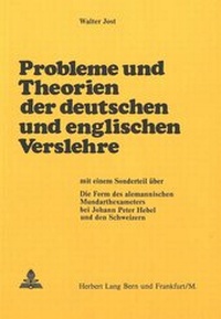 Abbildung von: Probleme und Theorien der deutschen und englischen Verslehre - Peter Lang Verlag