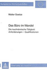Abbildung von: Das Büro im Wandel - Peter Lang Verlag