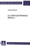 Cover: Le livre &eacute;lectronique EBOOK3 - Peter Lang Verlag