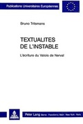 Cover: Textualit&eacute;s de l'instable - Peter Lang Verlag
