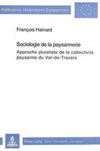 Abbildung von: Sociologie de la paysannerie - Peter Lang Verlag