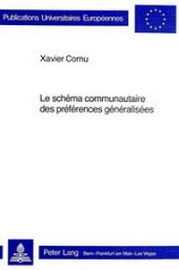 Abbildung von: Le schéma communautaire des préférences généralisées - Peter Lang Verlag