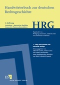 Cover: Handw&ouml;rterbuch zur deutschen Rechtsgeschichte (HRG) - Lieferungsbezug - Lieferung 2: Andelang  Traditio-Bayerische Kodifikationen des Naturrechtszeitalters - Erich Schmidt Verlag