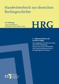 Cover: Handw&ouml;rterbuch zur deutschen Rechtsgeschichte (HRG) - Lieferungsbezug - - - Lieferung 20: Lehnrechtsb&uuml;cher-Liermann, Hans - Erich Schmidt Verlag