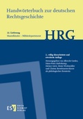 Cover: Handw&ouml;rterbuch zur deutschen Rechtsgeschichte (HRG) - Lieferungsbezug - - - Lieferung 22: Mantelkinder-Milit&auml;rdepartment - Erich Schmidt Verlag