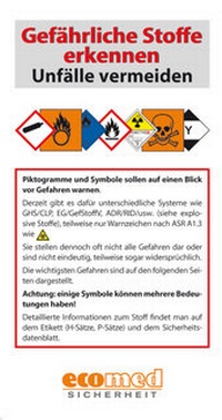 Bild: Infokarte Gefährliche Stoffe erkennen Unfälle vermeiden - ecomed Storck