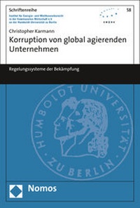 Abbildung von: Korruption von global agierenden Unternehmen - Nomos