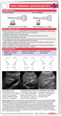Abbildung von: Sono Abdomen pocketcard Set - Börm Bruckmeier