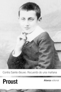 Cover: Contra Sainte-Beuve : recuerdo de una ma&ntilde;ana - Alianza Editorial