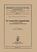 Cover: Der extrapyramidale Symptomenkomplex (das dystonische Syndrom) und seine Bedeutung in der Neurologie - S Karger AG