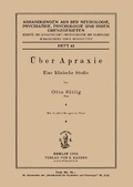 Cover: UEber Apraxie - S Karger AG