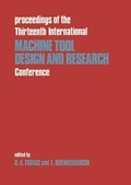 Cover: Advances in Machine Tool Design and Research: 13th - Palgrave Macmillan