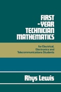 Cover: First Year Technician Mathematics - Palgrave Macmillan