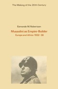 Cover: Mussolini as Empire-builder - Palgrave Macmillan