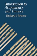 Cover: Introduction to Accountancy and Finance - Palgrave Macmillan
