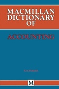 Cover: Macmillan Dictionary of Accounting - Palgrave Macmillan