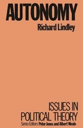 Cover: Autonomy - Palgrave Macmillan