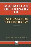 Cover: Dictionary of Information Technology - Palgrave Macmillan