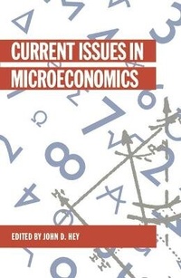Enlarge image Cover: Current Issues in Microeconomics - Palgrave Macmillan