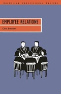 Cover: Employee Relations - Palgrave Macmillan