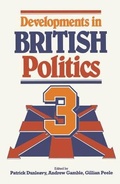 Cover: Developments in British Politics: Bk. 3 - Palgrave Macmillan