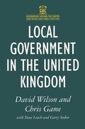 Cover: Local Government in the United Kingdom - Palgrave Macmillan