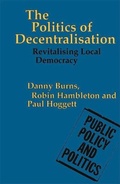 Cover: The Politics of Decentralisation - Palgrave Macmillan