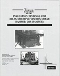 Cover: Evaluation Findings for Oiles Multiple Viscous Shear Damper (MS-damper) - American Society of Civil Engineers