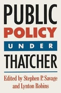 Cover: Public Policy Under Thatcher - Palgrave Macmillan