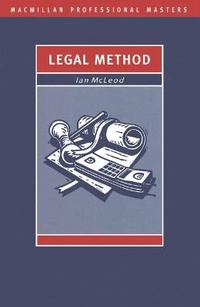 Enlarge image Cover: Legal Method - Palgrave Macmillan