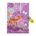 Cover: Forest Friends Locked Diary - Galison