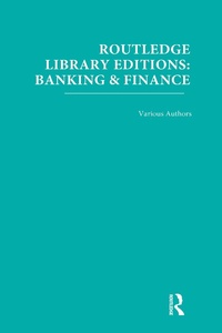 Abbildung von: Routledge Library Editions: Banking & Finance - Routledge