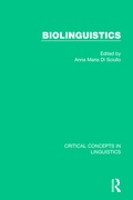 Cover: Biolinguistics vol II - Routledge