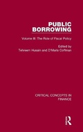 Cover: Public Borrowing, vol iii - Routledge