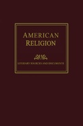 Cover: American Religion: Literary Sources and Documents - Routledge