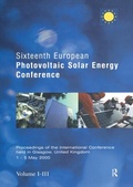 Cover: Sixteenth European Photovoltaic Solar Energy Conference - Routledge