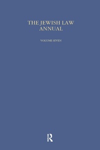 Abbildung von: Jewish Law Annual (Vol 7) - Routledge