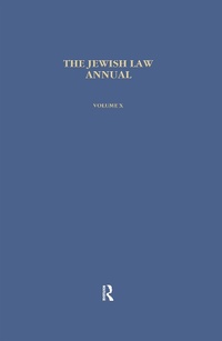 Abbildung von: Jewish Law Annual (Vol 10) - Routledge