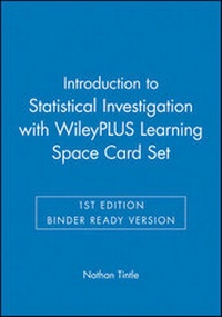 Enlarge image Cover: Introduction to Statistical Investigations 1e Binder Ready Version + WileyPLUS Learning Space Registration Card - Wiley