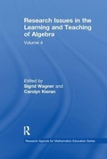 Cover: Research Issues in the Learning and Teaching of Algebra - Routledge