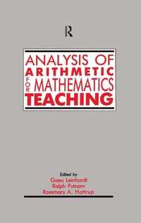 Abbildung von: Analysis of Arithmetic for Mathematics Teaching - Routledge