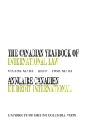 Cover: The Canadian Yearbook of International Law, Vol. 48, 2010 - University of British Columbia Press