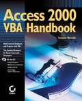 Cover: Access 2000 VBA Handbook - Sybex Inc.,U.S.