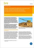 Cover: Alkali-Activated Binders for Precast and Ready-Mixed Concrete Products - IHS BRE Press