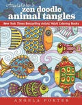 Cover: Angela Porter's Zen Doodle Animal Tangles - Racehorse Publishing