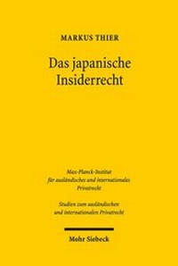 Abbildung von: Das japanische Insiderrecht - Mohr Siebeck