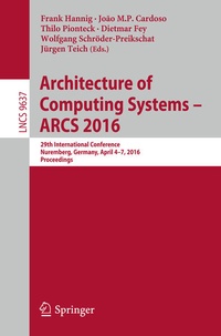 Enlarge image Cover: Architecture of Computing Systems -- ARCS 2016 - Springer