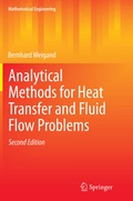 Cover: Analytical Methods for Heat Transfer and Fluid Flow Problems - Springer